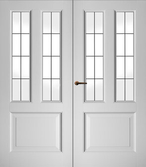 Dubbele binnendeur  Weekamp 6852, Glas-in-lood