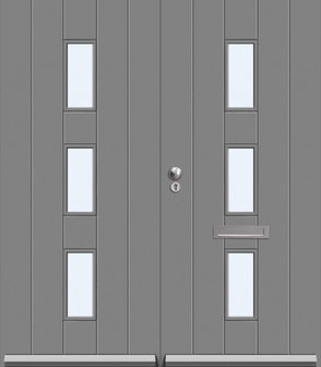 Skantrae SKN650 dubbele voordeuren incl. blank isolatieglas
