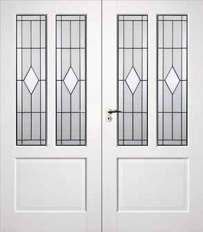 Skantrae dubbele binnendeur SKS 1240 Incl. glas in lood (12)