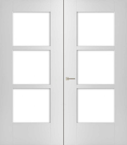 Weekamp dubbele binnendeur 6504 Incl. Blank glas