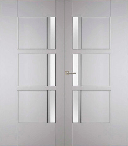 Weekamp dubbele binnnendeur 6508 Incl. Blank glas