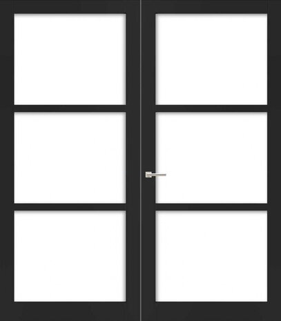 Weekamp dubbele binnendeur 6356 Incl. Blank glas