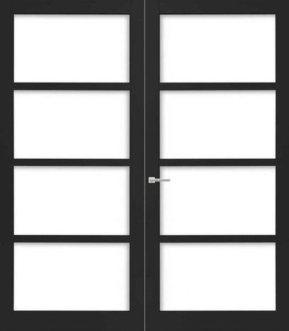 Weekamp dubbele binnendeur 6358 Incl. Blank glas