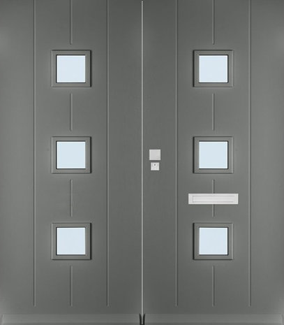 Skantrae SKN662 dubbele voordeuren incl. blank isolatieglas