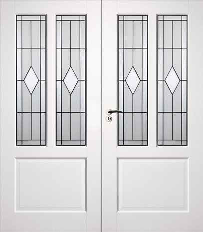 Skantrae dubbele binnendeur SKS 1240 Incl. glas in lood (12)