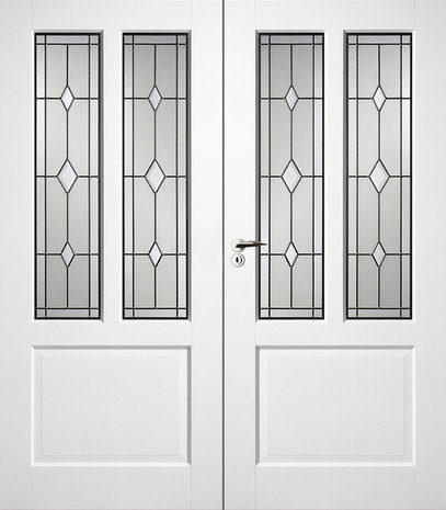 Skantrae dubbele binnendeur SKS 1240 Incl. glas in lood (15)