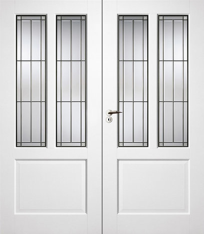Skantrae dubbele binnendeur SKS 1240 Incl. glas in lood (18)