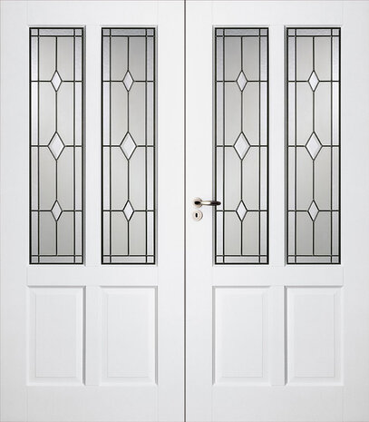 Skantrae dubbele binnendeur SKS 1242 Incl. glas in lood (15)