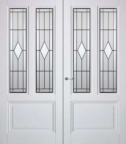 Skantrae dubbele binnendeur SKS 2240 Incl. glas in lood (12)