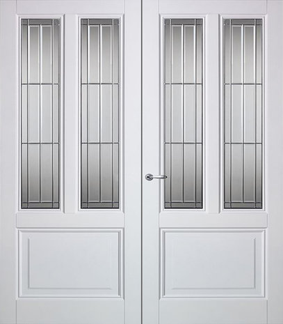 Skantrae dubbele binnendeur SKS 2240 Incl. glas in lood (18)