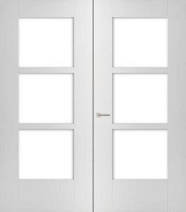 Dubbele binnendeur Weekamp WK 6504, incl. blank glas