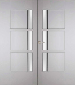 Dubbele binnendeur Weekamp WK 6508, incl. blank glas