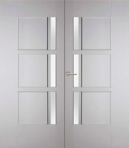 Dubbele binnendeur Weekamp WK 6508, incl. blank glas