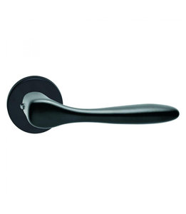 Weekamp deurkruk Pitch Black rond