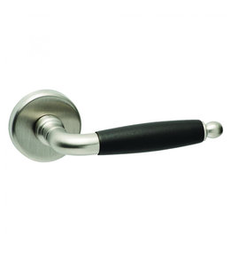 Weekamp deurkruk Ebony PVD Nikkel rond