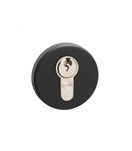 Weekamp Cilinderrozet Zwart rond (set)