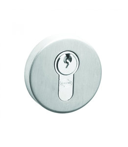 Weekamp Cilinderrozet Mat Chroom rond (set)