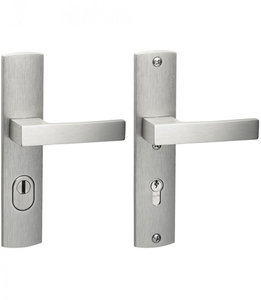 Weekamp Langschild Veiligheidsbeslag Cube/Cube Inox Aluminium met RVS look