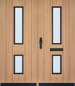 Dubbele voordeur Skantrae SKN 668 Eik, Incl. HR++ isolatieglas