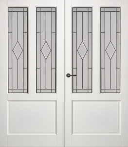Dubbele binnendeur Skantrae E 040 incl. glas in lood (31)