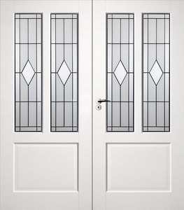 Dubbele binnendeur Skantrae SKS 1240 incl. glas in lood (12)
