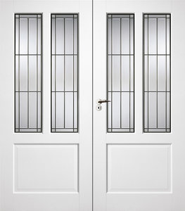 Dubbele binnendeur Skantrae SKS 1240 incl. glas in lood (18)