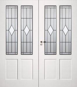 Dubbele binnendeur Skantrae SKS 1242 incl. glas in lood (12)