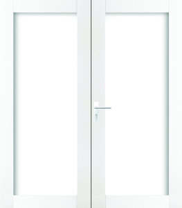 Dubbele achter/terrasdeur Weekamp WK 4011, Incl. HR++ isolatieglas