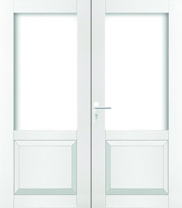Dubbele achter/terrasdeur Weekamp WK 4181, Incl. HR++ isolatieglas