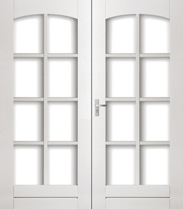 Dubbele achter/terrasdeur Weekamp WK 4228, Incl. HR++ isolatieglas&roedeverdeling